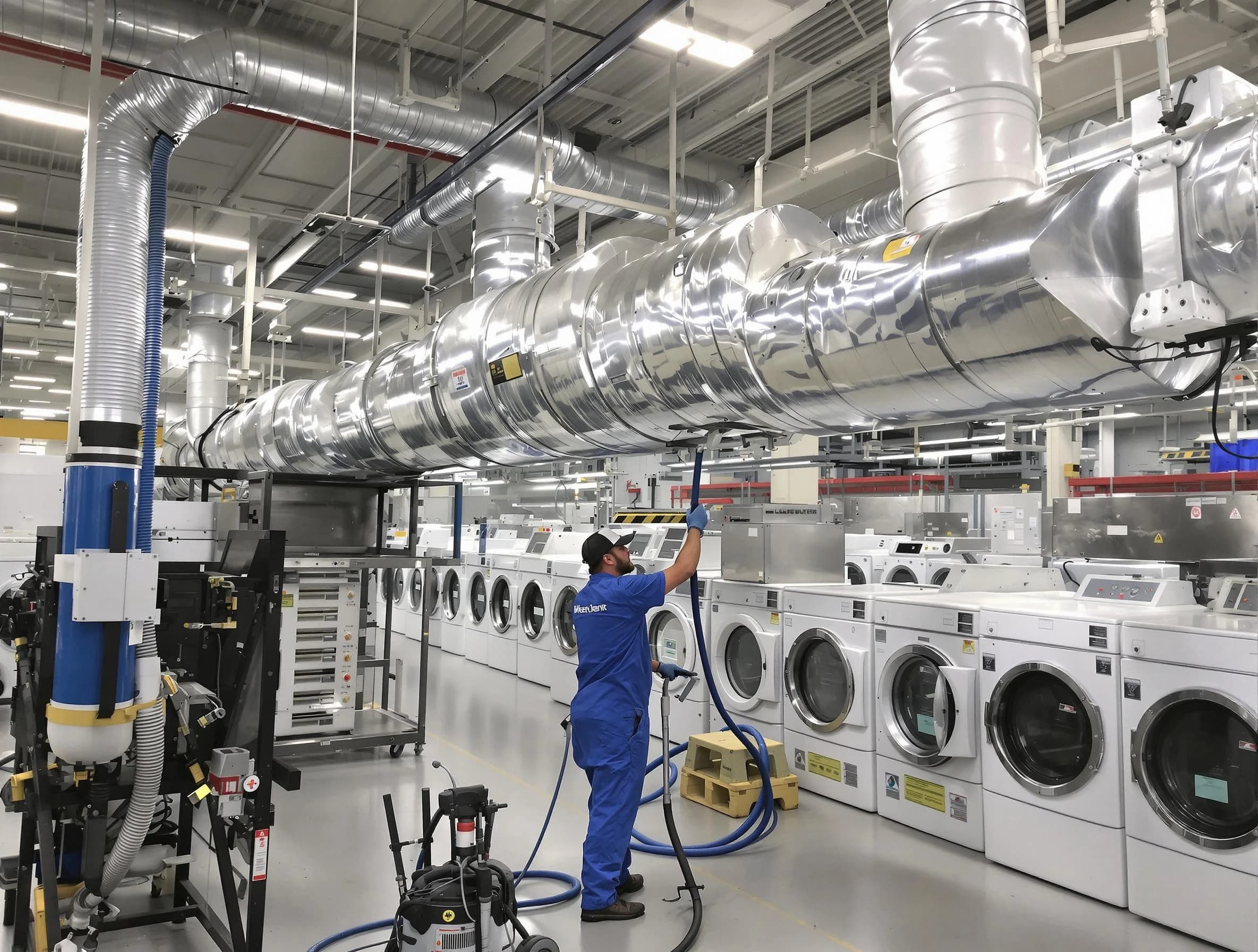 Farr West Dryer Vent Cleaning team performing heavy-duty industrial dryer vent cleaning in Farr West